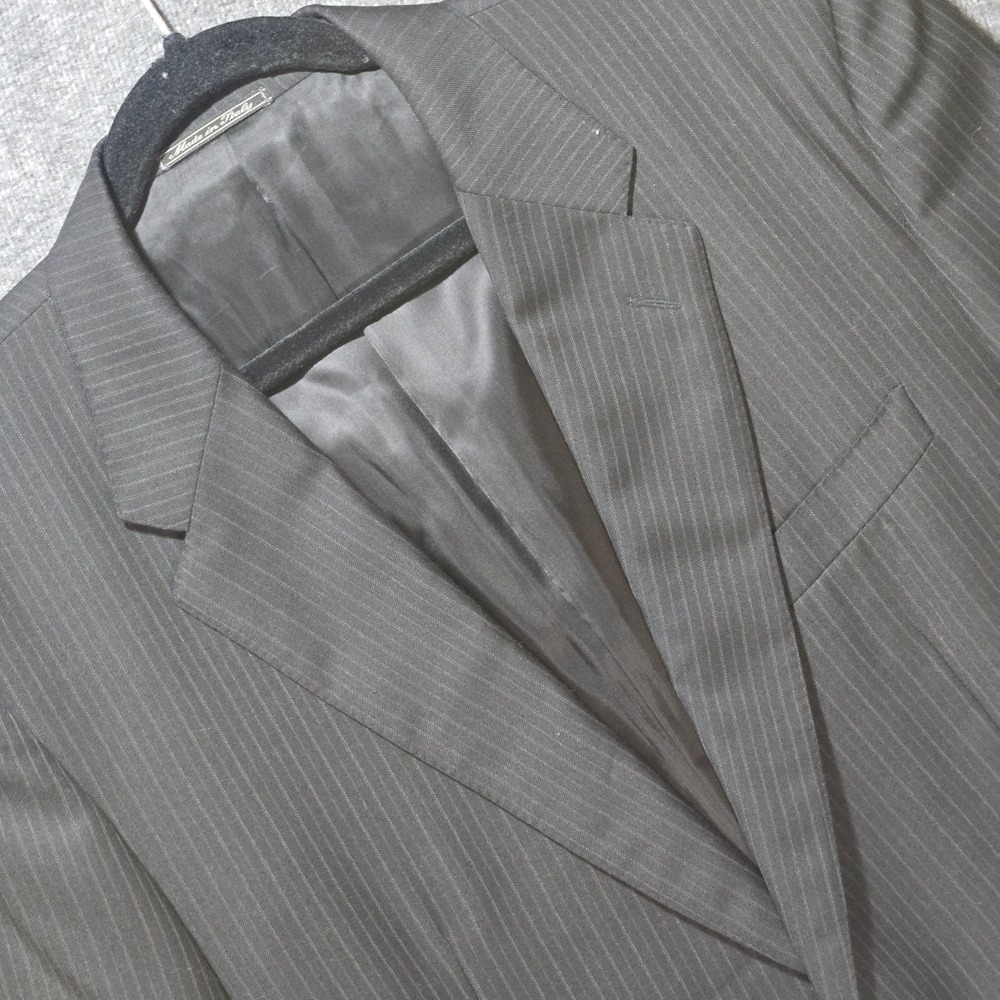 Corneliani Super 120s Wool‎ Pinstripe Blazer Italian 54R / 44R Made In Italy